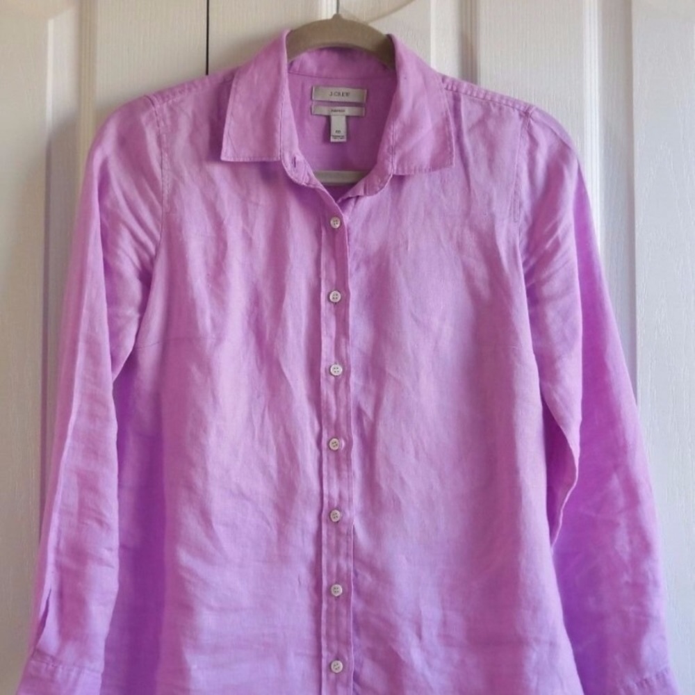 J Crew linen perfect shirt - 00